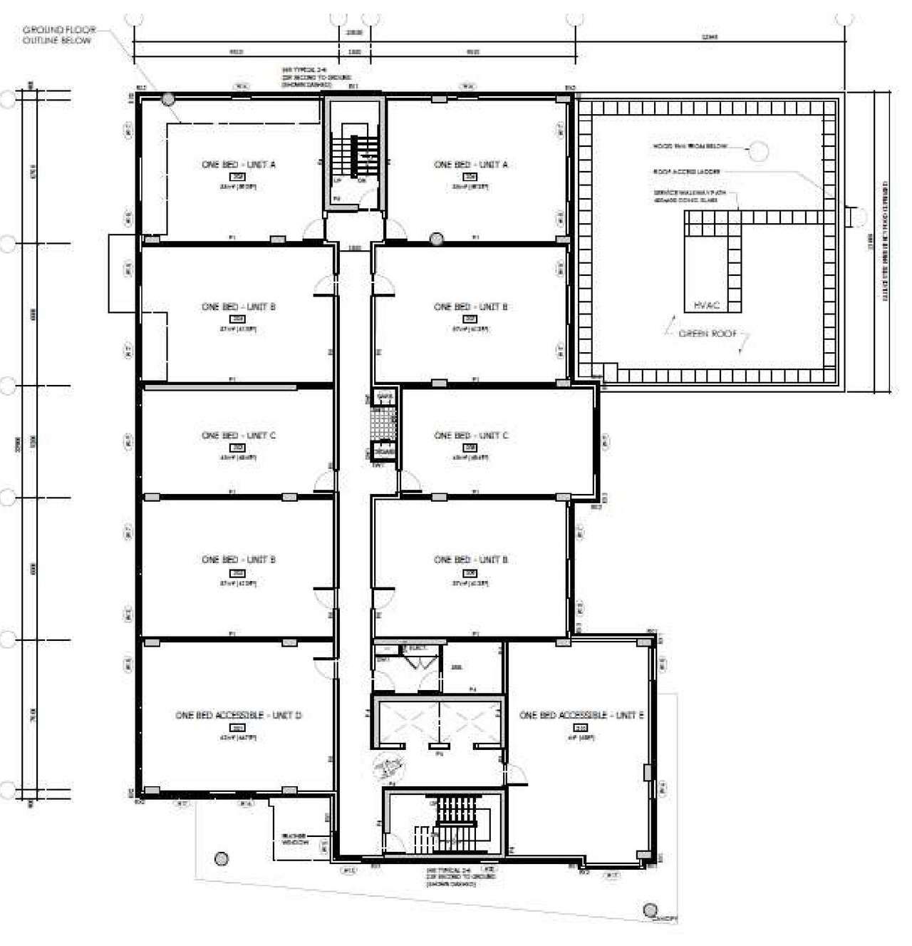 Floor plan for project from page 34 of the file '2023-09-25 - Design Brief - D02-02-23-0009'