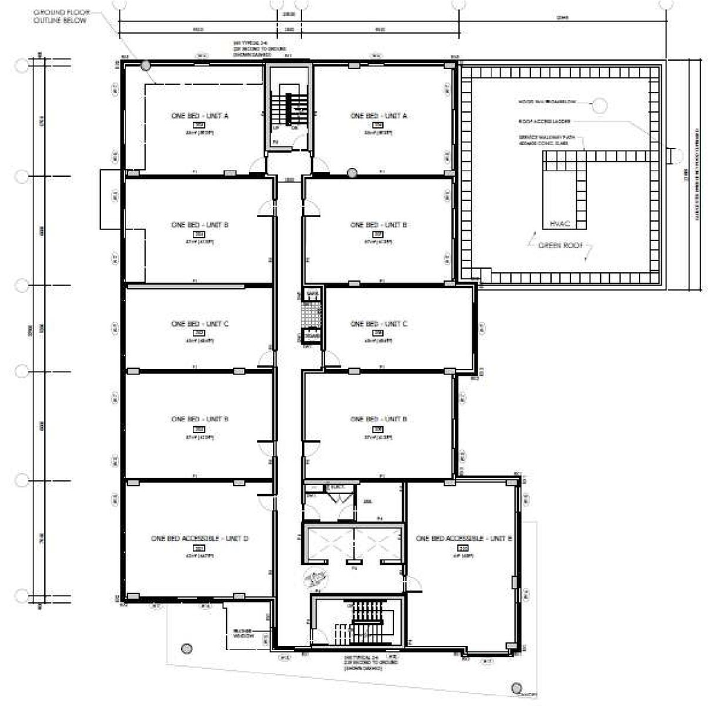 Floor plan for project from page 34 of the file '2023-09-25 - Design Brief - D02-02-23-0009'