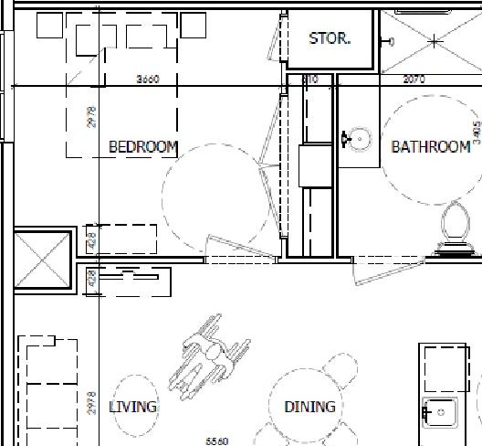 Floor plan for project from page 36 of the file '2023-09-25 - Design Brief - D02-02-23-0009'