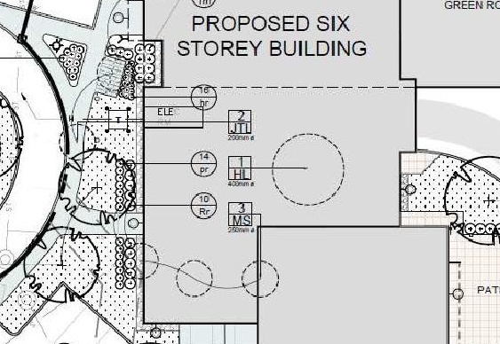 Construction site plan for project from page 37 of the file '2023-02-08 - Design Brief -D02-02-23-0009'