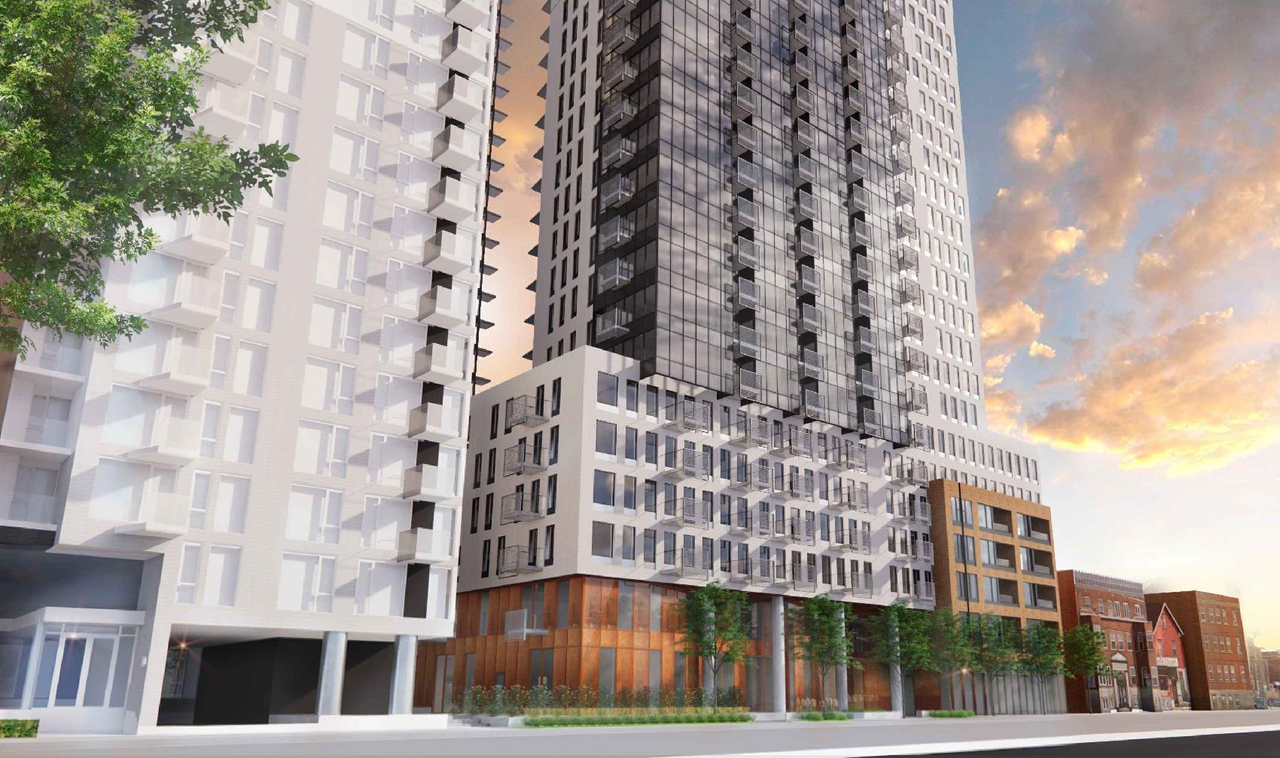 Rendering of building from page 1 of the file '2023-04-26 - Design Brief - D02-02-23-0013'