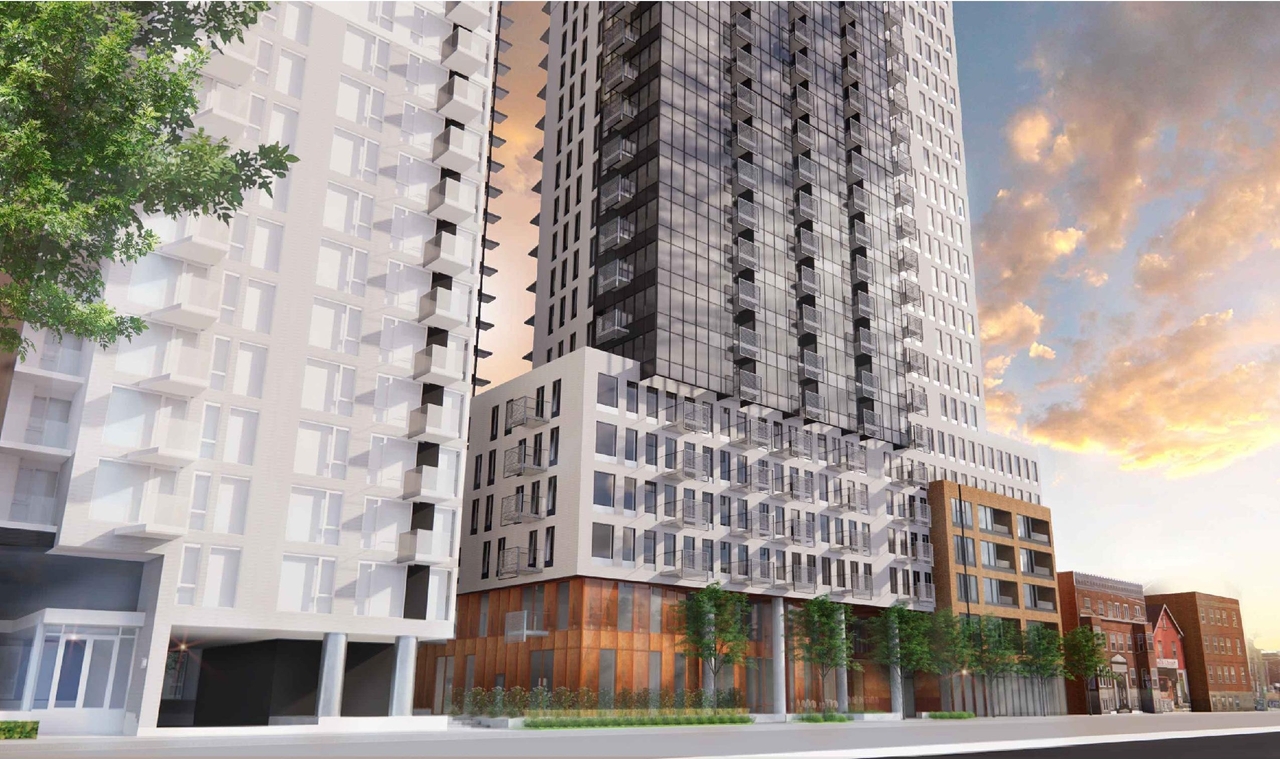 Rendering of building from page 1 of the file '2023-04-26 - Design Brief - D02-02-23-0013'