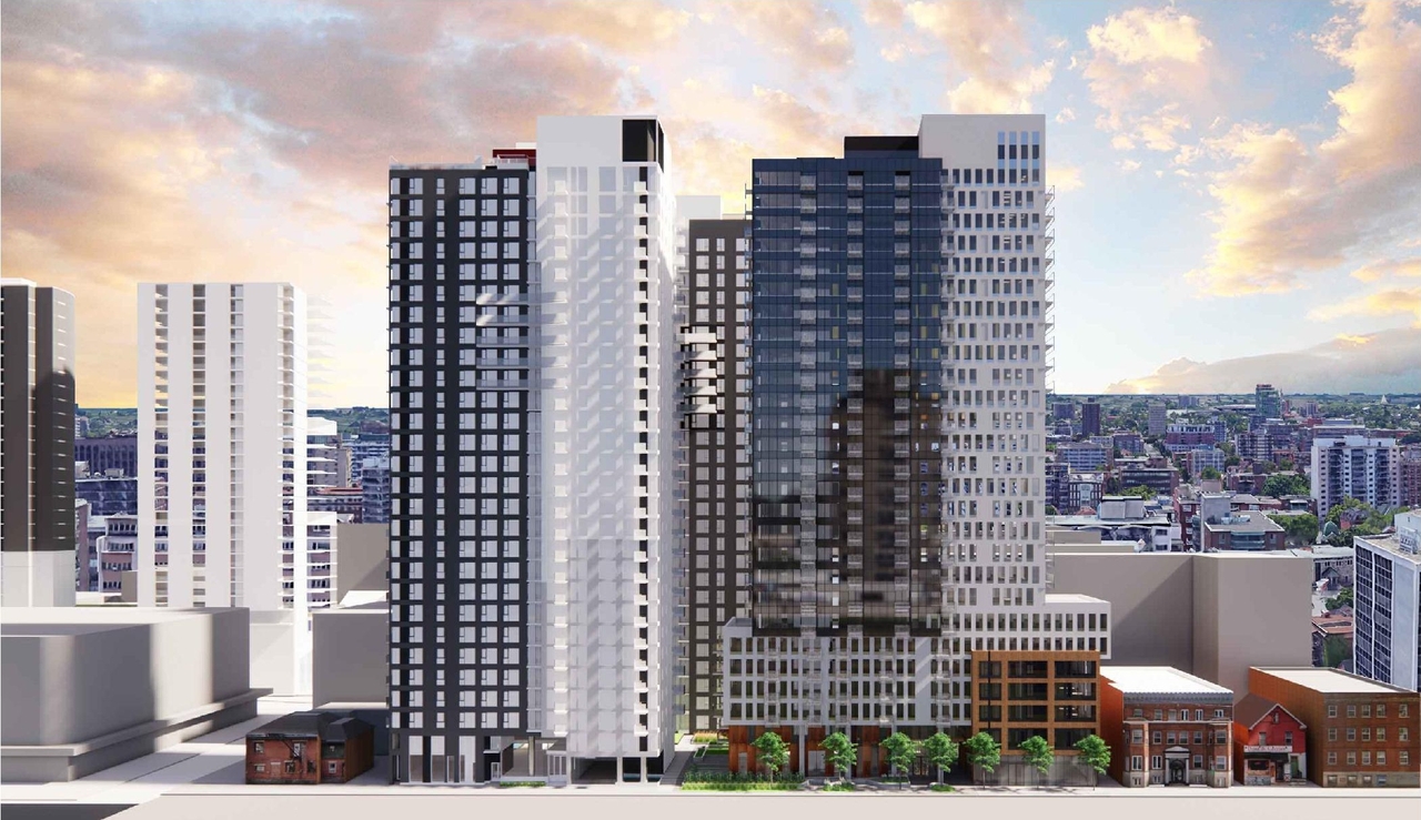 Rendering of building from page 2 of the file '2023-04-26 - Design Brief - D02-02-23-0013'