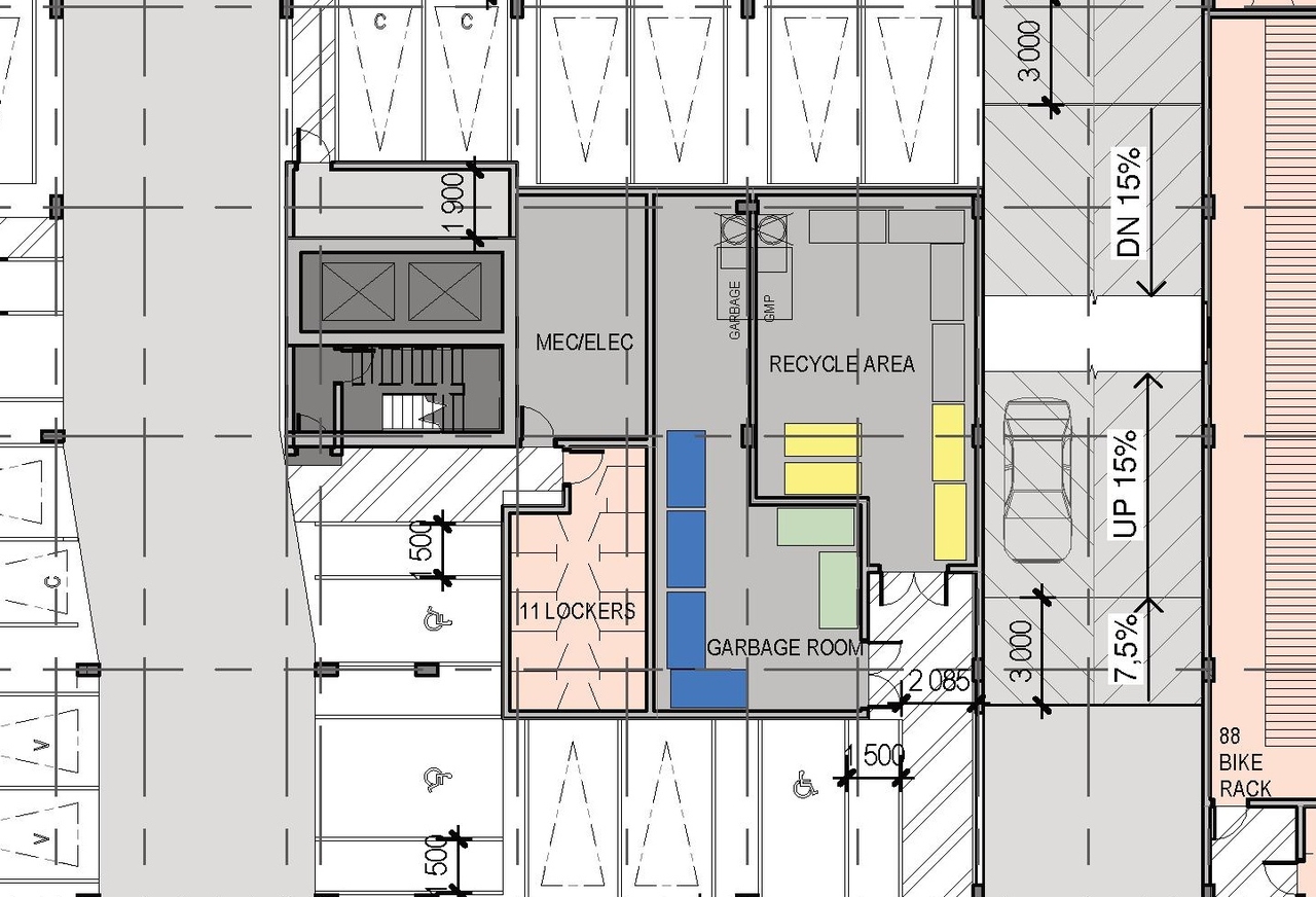Construction site plan for project from page 38 of the file '2023-09-28 - Design Brief - D02-02-23-0020 (2)'