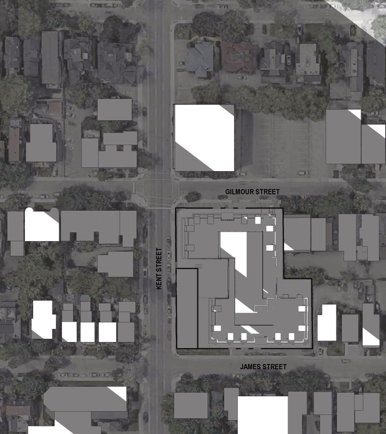 Construction site plan for project from page 52 of the file '2023-09-28 - Design Brief - D02-02-23-0020 (2)'