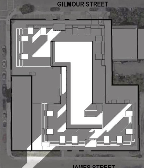 Construction site plan for project from page 71 of the file '2023-09-28 - Design Brief - D02-02-23-0020 (2)'