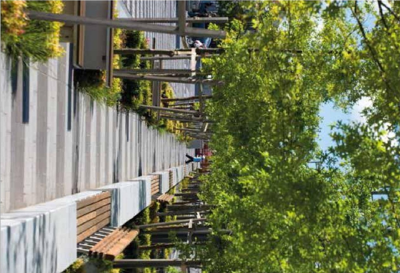 Rendering of building from page 27 of the file '2023-03-22 - Design Brief - D02-02-23-0020'