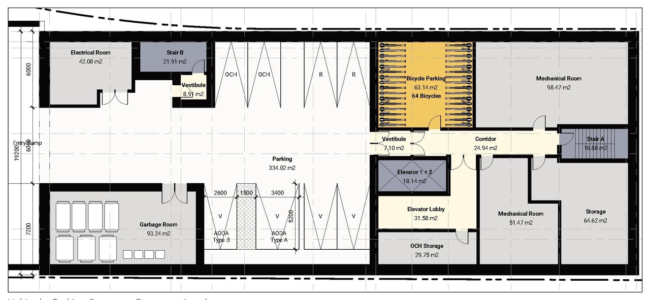 Floor plan for project from page 12 of the file '2023-03-28 - Urban Design Brief - D02-02-23-0022'