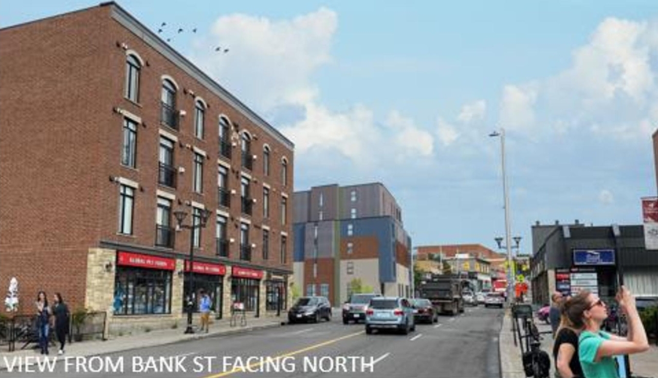 Rendering of building from page 16 of the file '2023-03-28 - Design Brief - D02-02-23-0023'