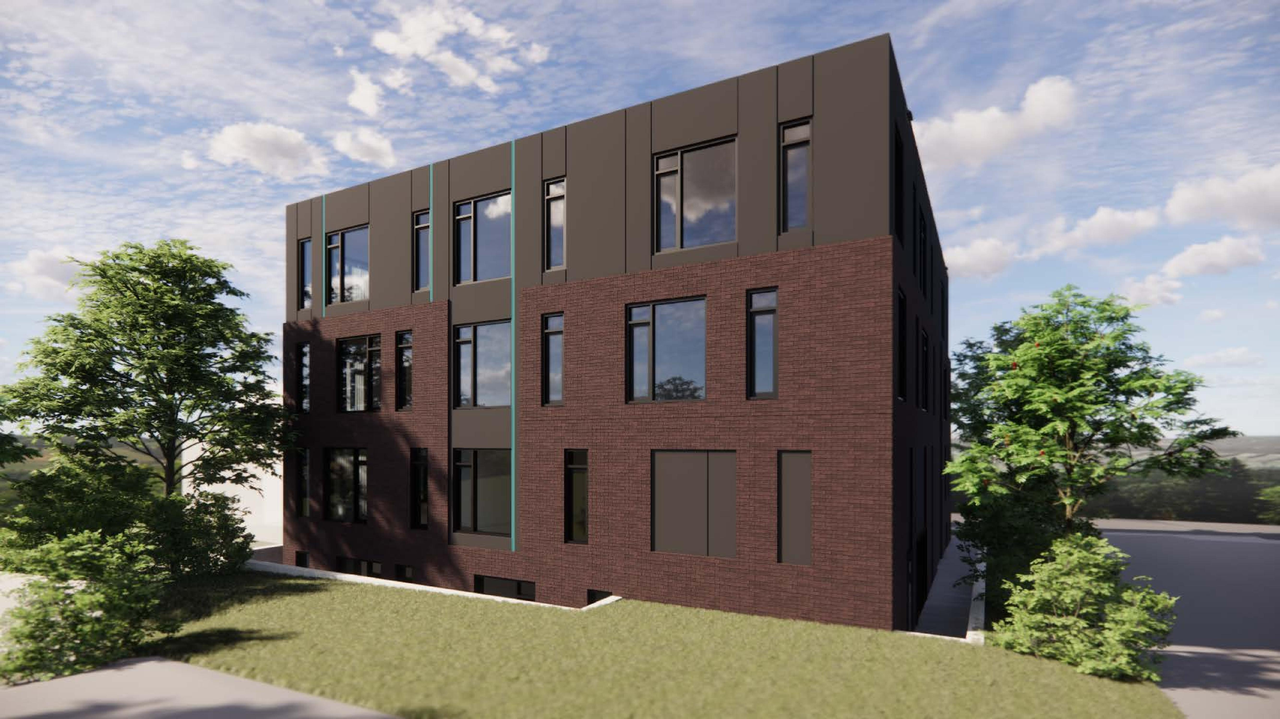 Rendering of building from page 2 of the file '2023-04-03 - Renderings - D02-02-23-0024'