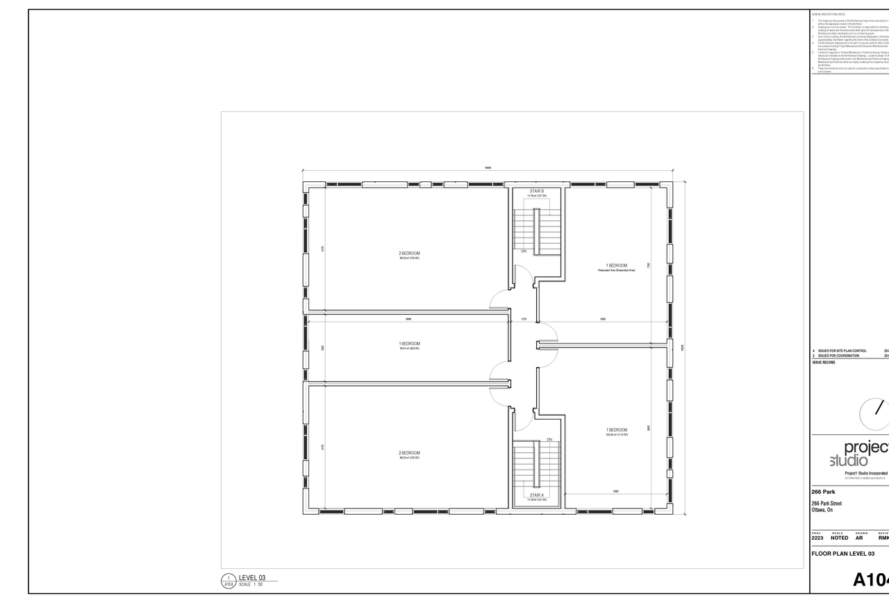 Construction site plan for project from page 4 of the file '2023-04-03 - Floor Plans - D02-02-23-0024'