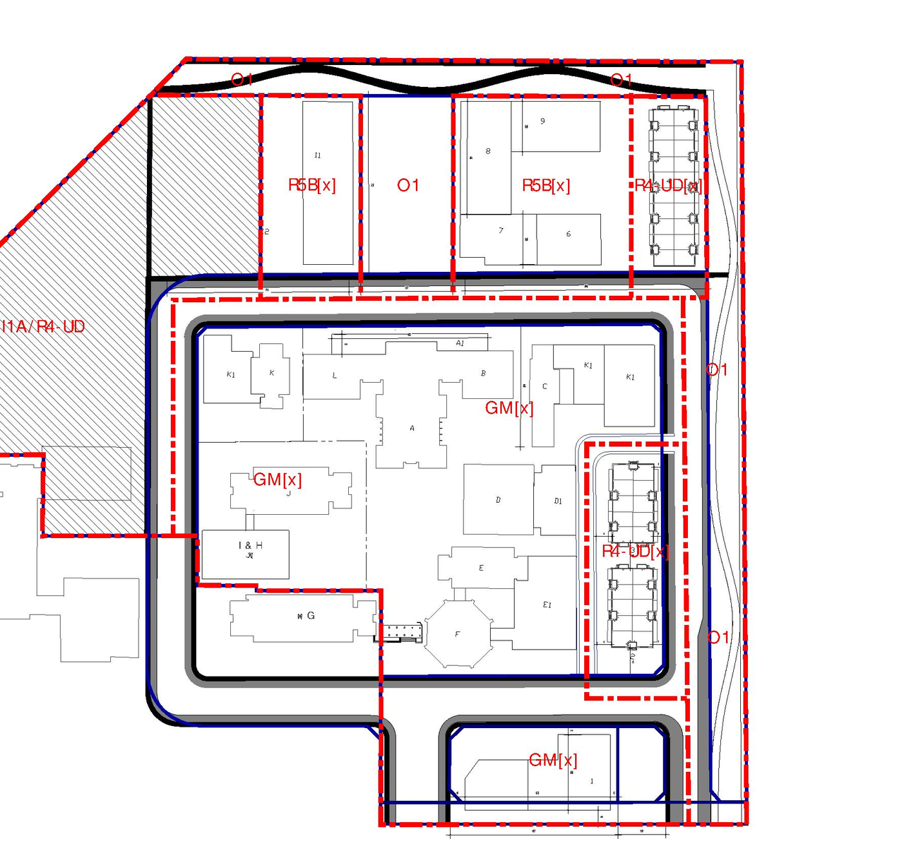 Construction site plan for project from page 102 of the file '2023-04-17 - Planning Rationale & Design Brief - D02-02-23-0030'