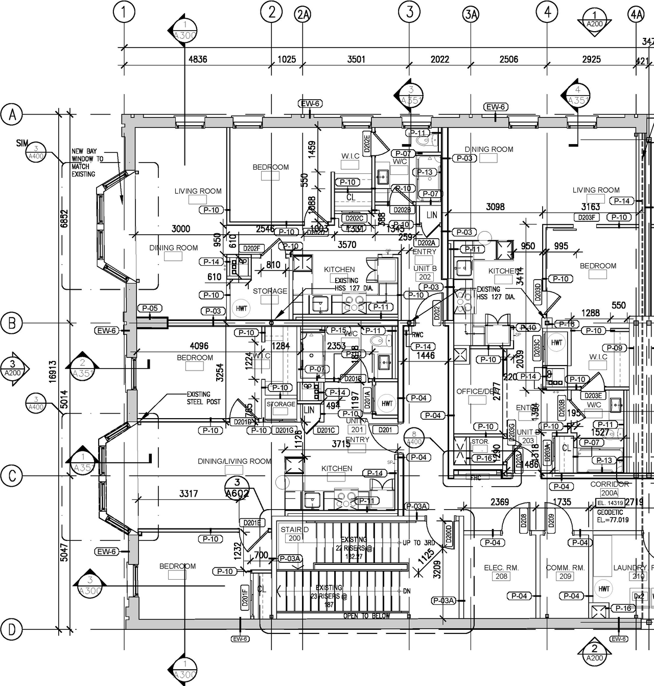 Floor plan for project from page 2 of the file '2023-08-22 - Floor Plans - D02-02-23-0036'