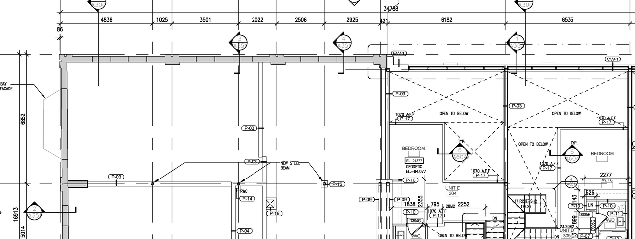 Construction site plan for project from page 3 of the file '2023-08-22 - Floor Plans - D02-02-23-0036'