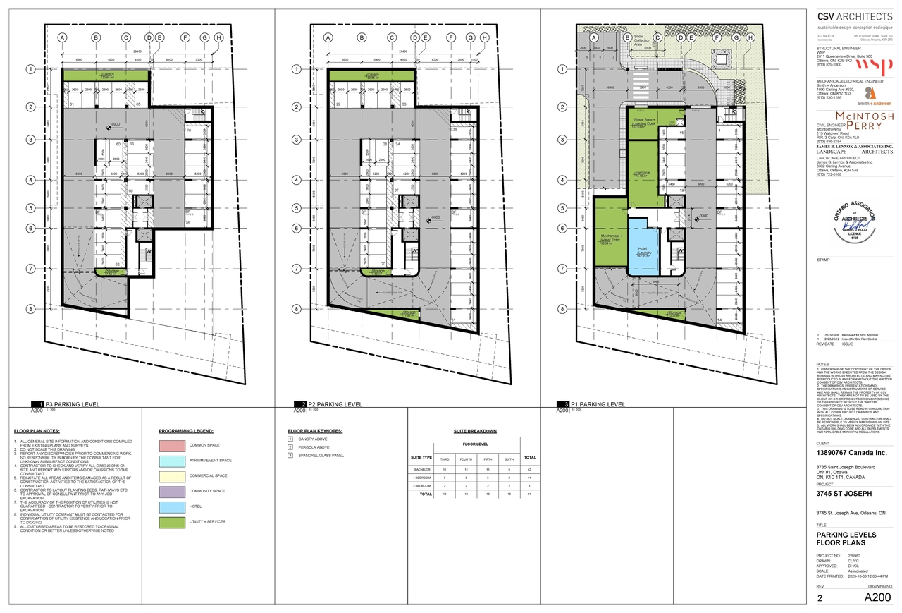 Floor plan for project from page 2 of the file '2023-10-23 - Site Plan and Floor Plans - D02-02-23-0039'