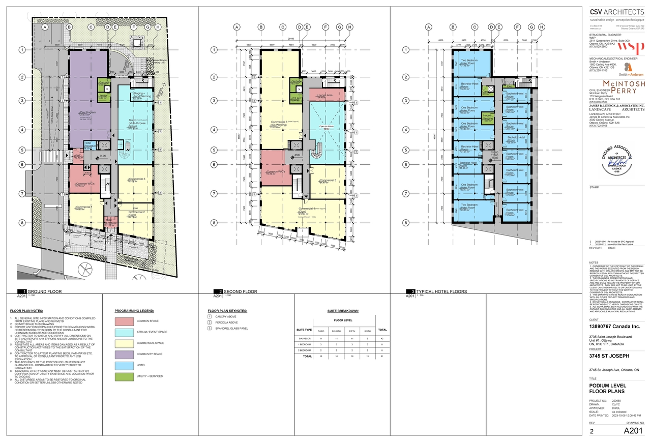 Floor plan for project from page 3 of the file '2023-10-23 - Site Plan and Floor Plans - D02-02-23-0039'