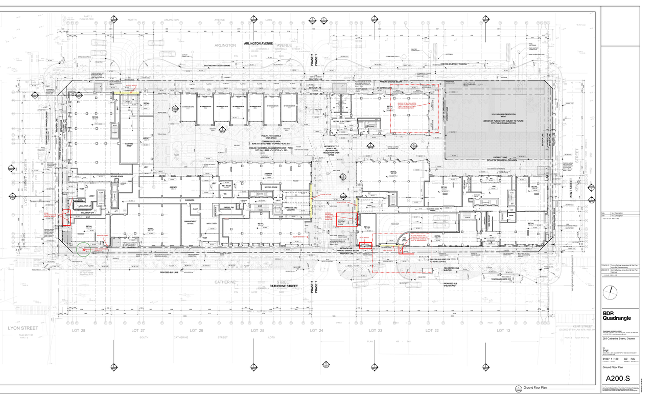Floor plan for project from page 2 of the file '2024-05-28 - Site and Ground Floor Plan with Notes - D02-02-23-0042'