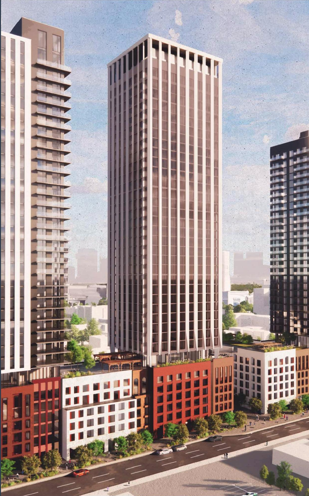 Rendering of building from page 1 of the file '2024-03-21 - Design Brief - D02-02-23-0042'