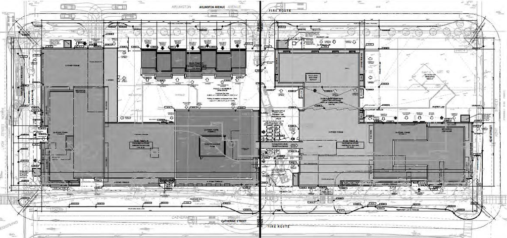 Construction site plan for project from page 7 of the file '2023-05-29 - Planning Rationale and Design Brief - D02-02-23-0042'