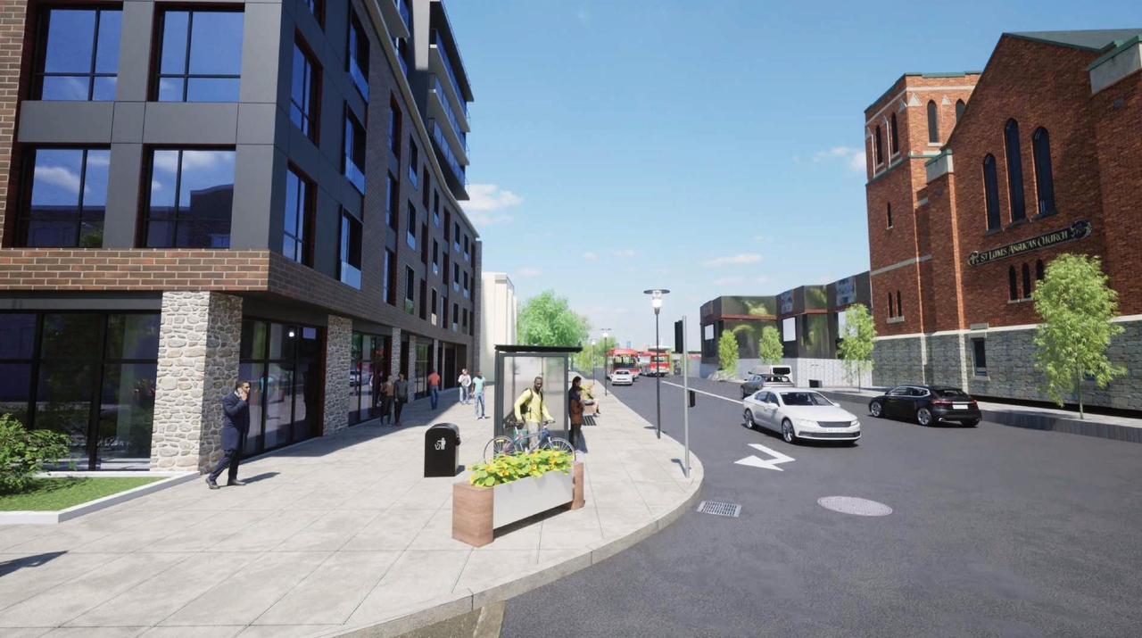 Rendering of building from page 4 of the file '2023-06-09 - Renderings - D02-02-23-0044'