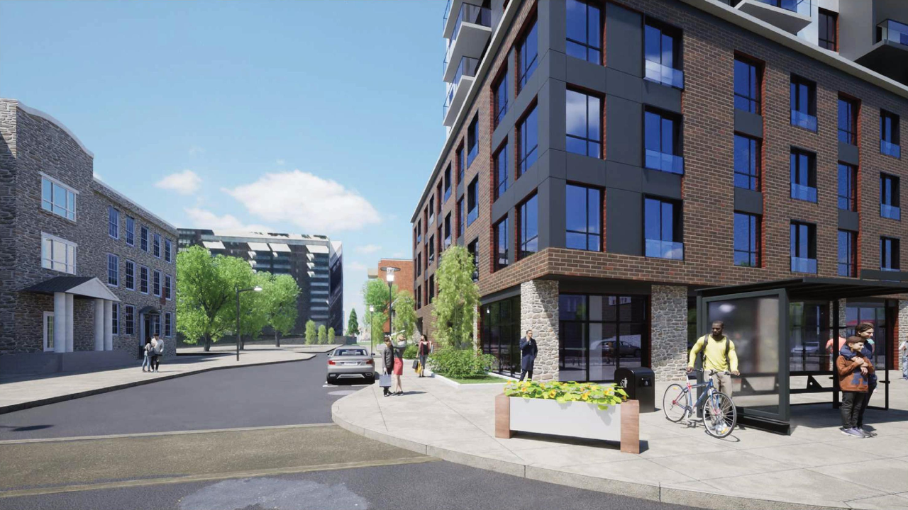 Rendering of building from page 5 of the file '2023-06-09 - Renderings - D02-02-23-0044'