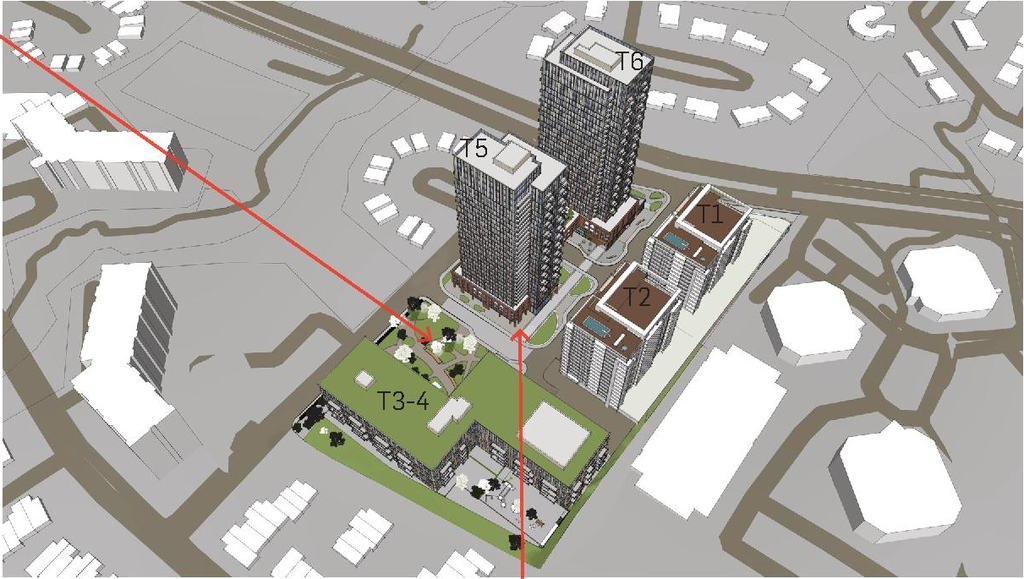 Rendering of building from page 24 of the file '2025-10-03 - Design Brief - D02-02-23-0046'