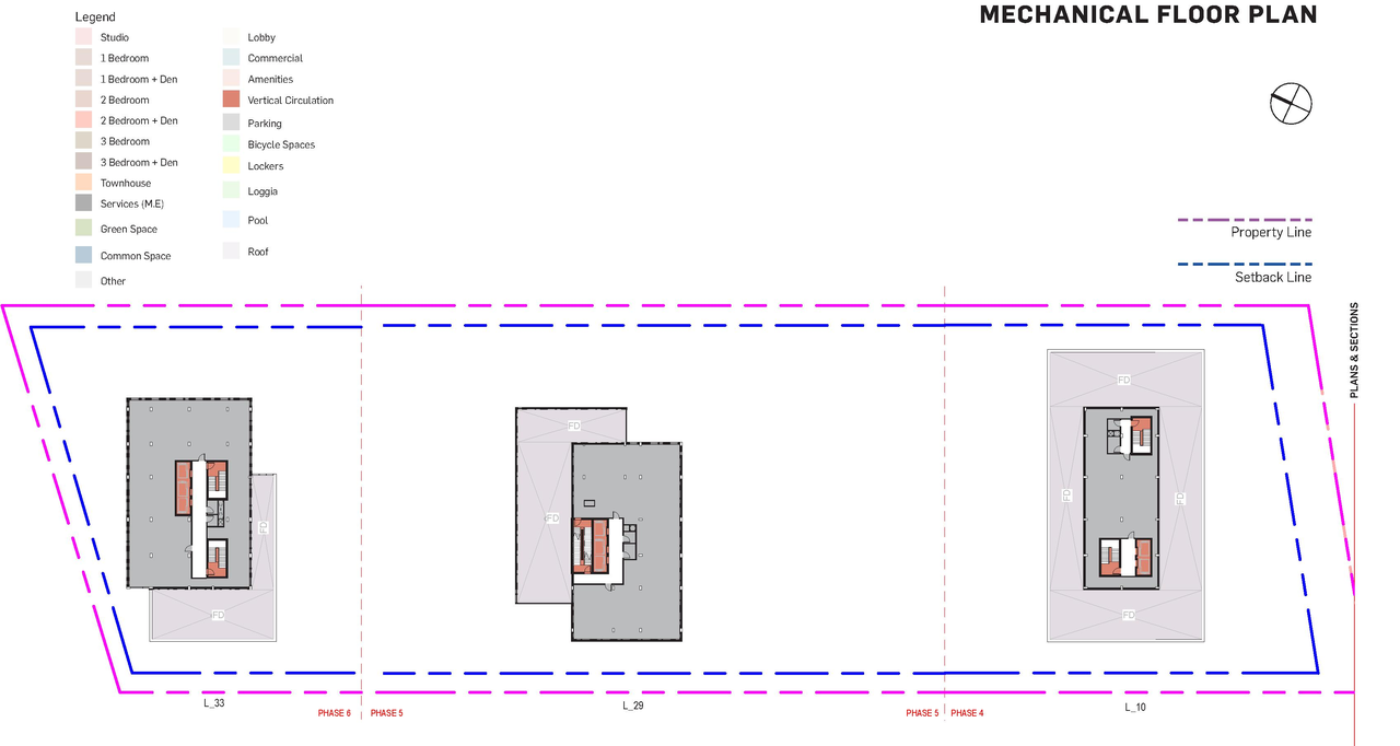 Floor plan for project from page 40 of the file '2023-06-12 - Urban Design Brief - D02-02-23-0046'