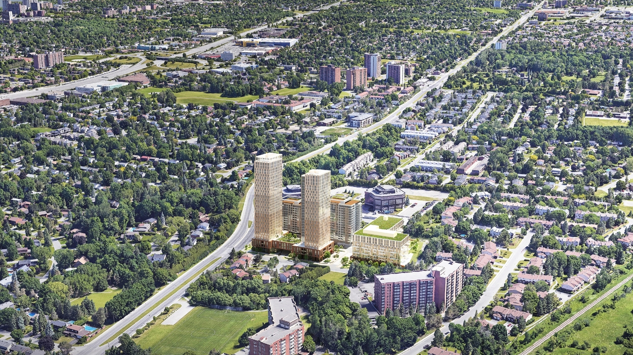 Rendering of building from page 56 of the file '2024-08-30 - Design Brief - D02-02-23-0046'