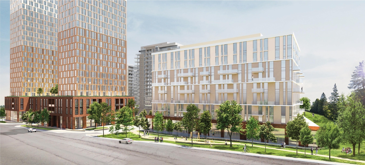 Rendering of building from page 61 of the file '2024-08-30 - Design Brief - D02-02-23-0046'