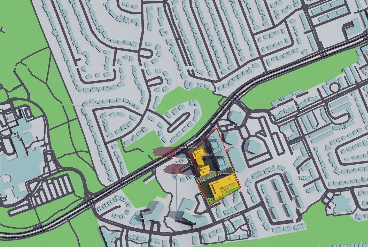 Construction site plan for project from page 77 of the file '2024-08-30 - Design Brief - D02-02-23-0046'