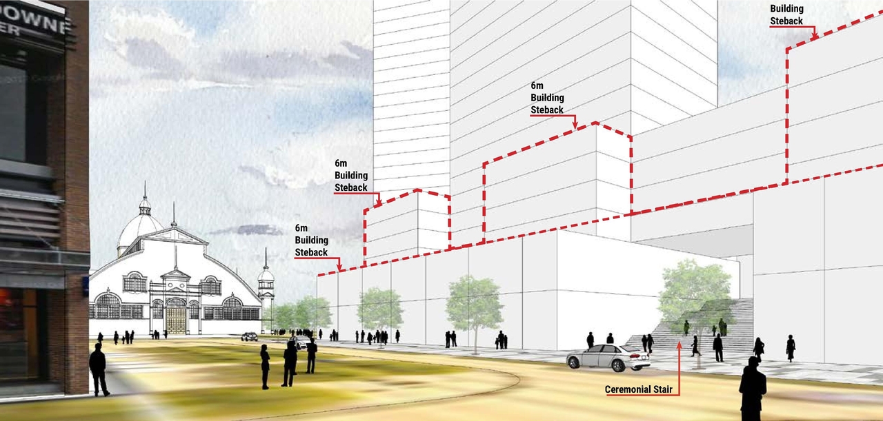 Rendering of building from page 27 of the file '2023-07-06 - UDRP Package (Review 1 of 2) - D01-01-23-0009, D02-02-23-0047'