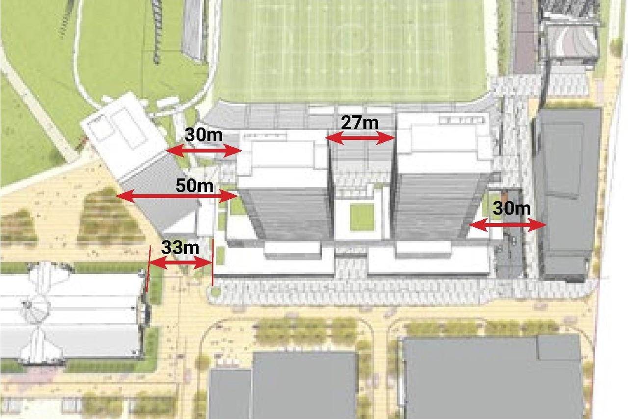 Construction site plan for project from page 31 of the file '2023-07-06 - UDRP Package (Review 1 of 2) - D01-01-23-0009, D02-02-23-0047'