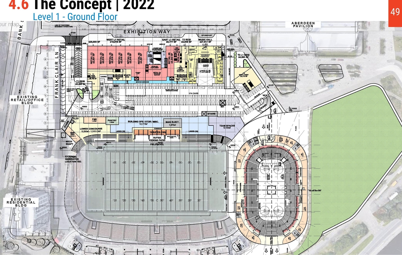 Construction site plan for project from page 49 of the file '2023-07-06 - UDRP Package (Review 1 of 2) - D01-01-23-0009, D02-02-23-0047'