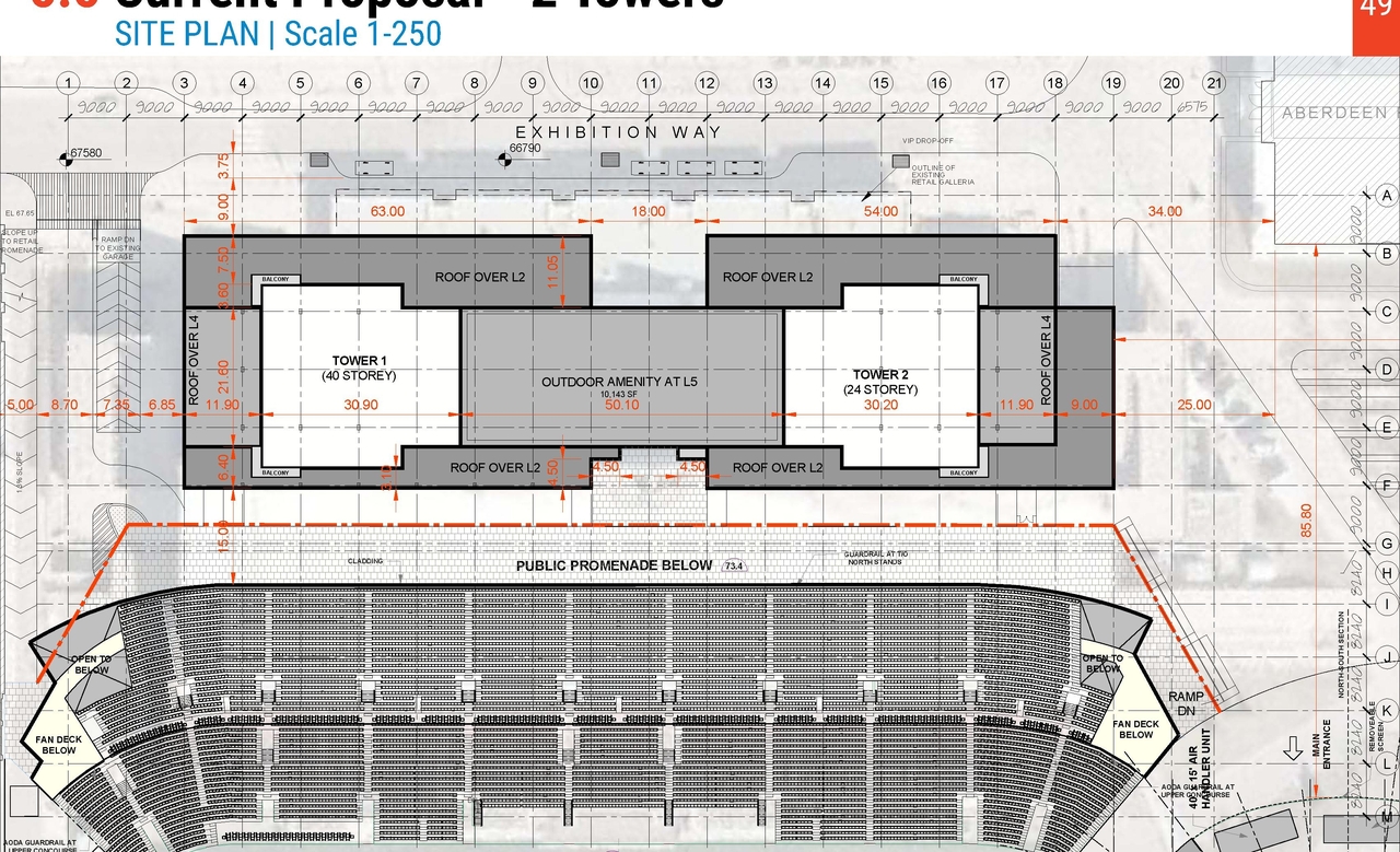 Construction site plan for project from page 49 of the file '2023-10-06 - UDRP Package (Review 2 of 2) - D01-01-23-0009, D02-02-23-0047'
