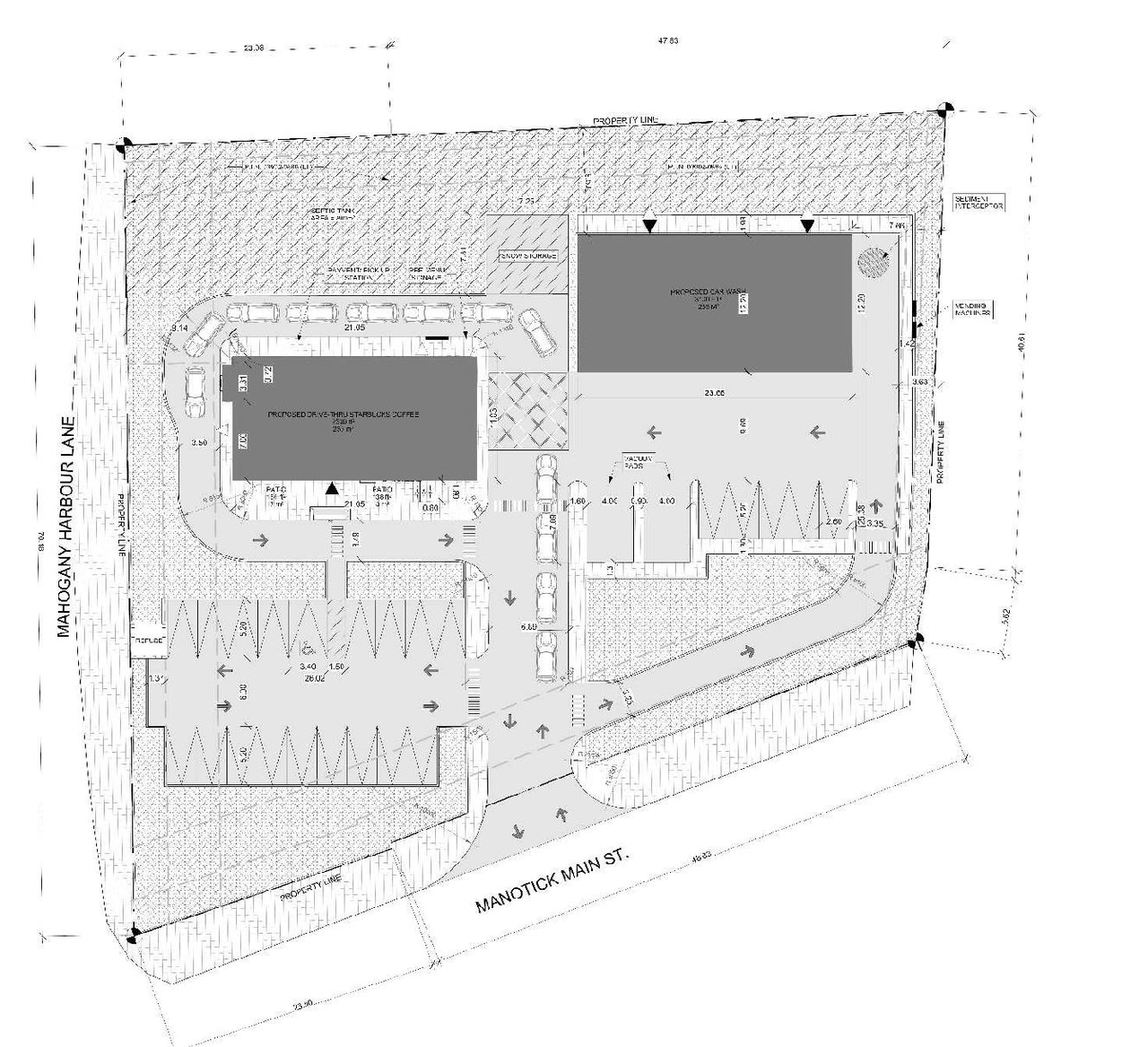 Construction site plan for project from page 9 of the file '2023-06-14 - Planning Rationale and Design Brief - D02-02-23-0050'