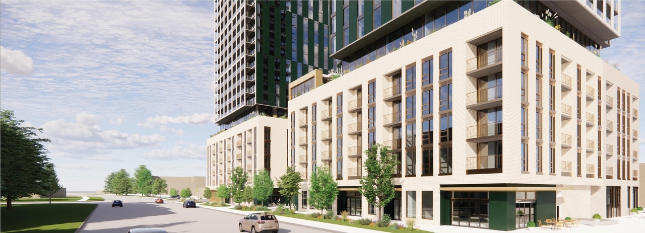 Rendering of building from page 1 of the file '2024-10-25 - Design Brief - D02-02-23-0051'