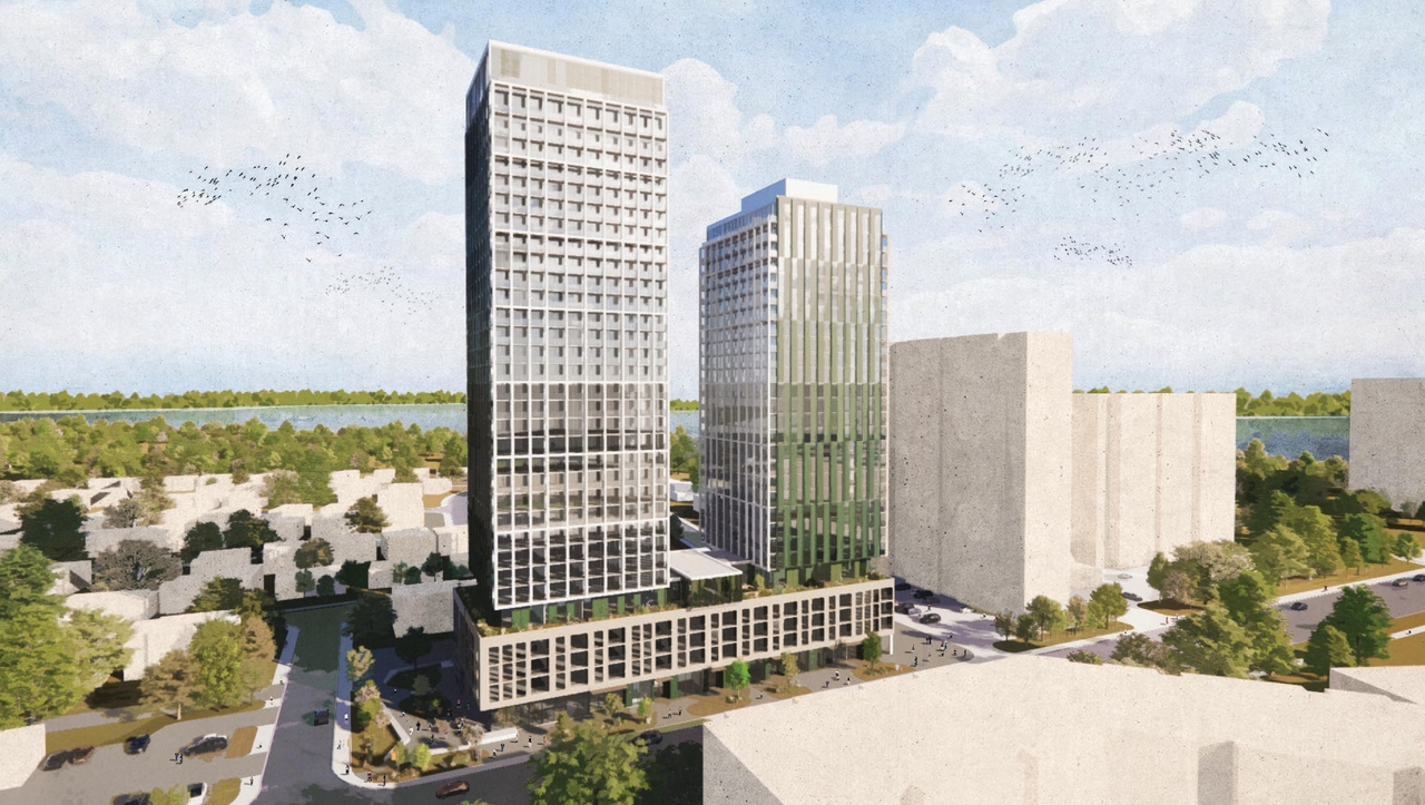 Rendering of building from page 10 of the file '2024-10-25 - Design Brief - D02-02-23-0051'