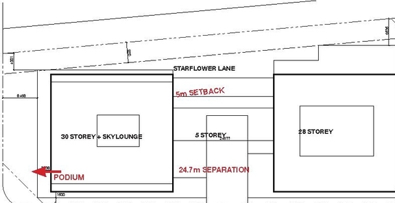 Construction site plan for project from page 13 of the file '2024-10-25 - Design Brief - D02-02-23-0051'