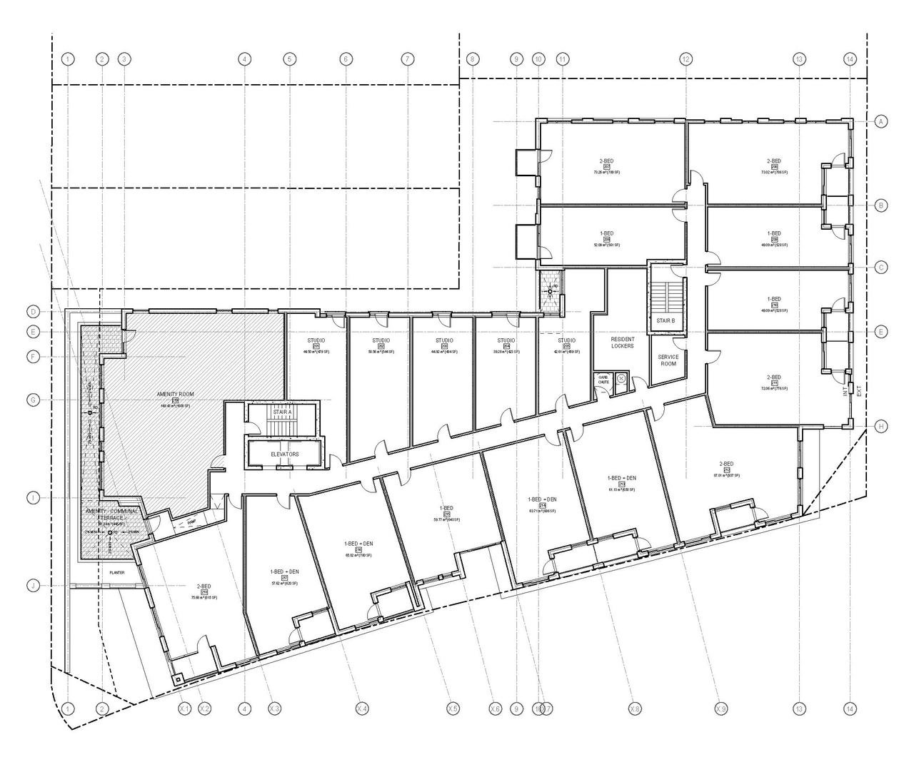 Floor plan for project from page 13 of the file '2024-07-12 - Design Brief - D02-02-23-0052'