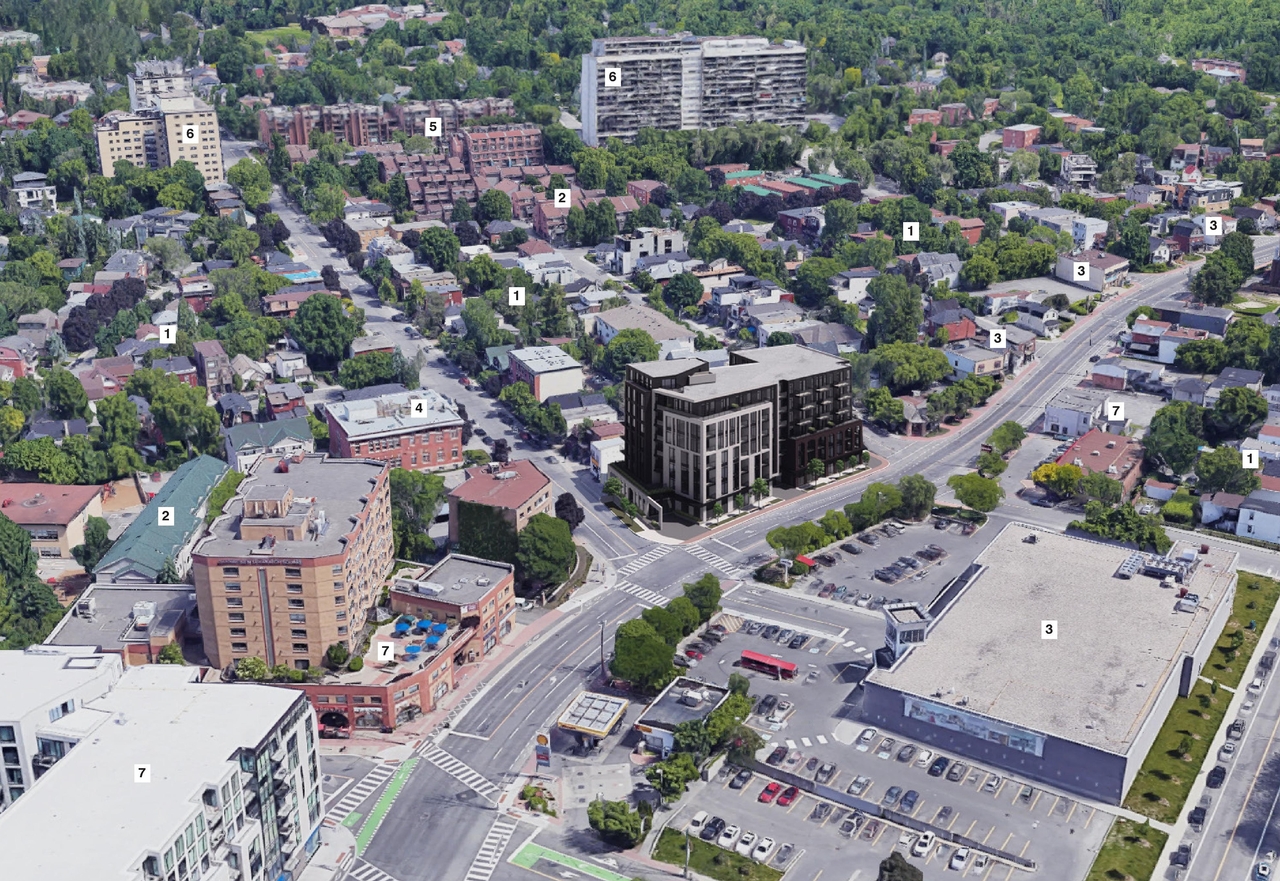 Rendering of building from page 2 of the file '2024-07-12 - Design Brief - D02-02-23-0052'