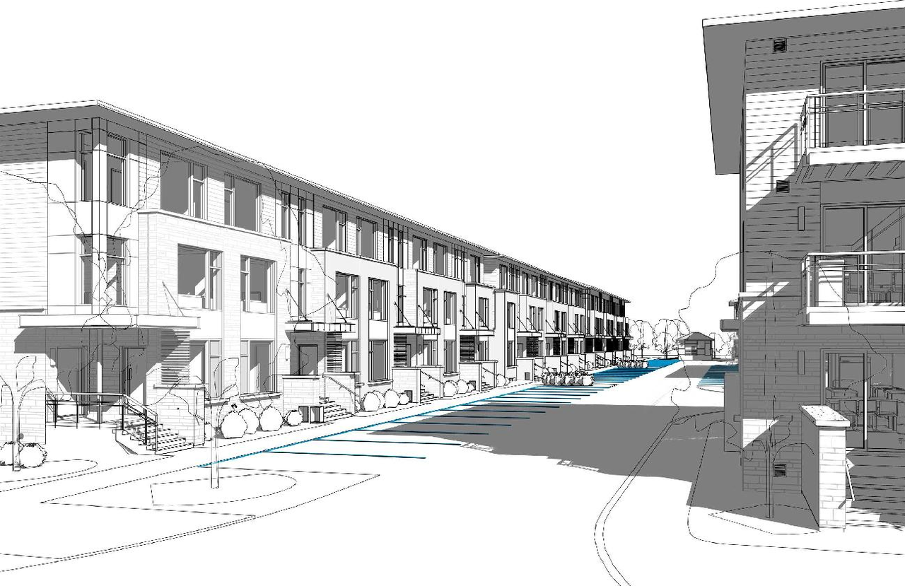 Rendering of building from page 3 of the file '2022-06-14 - Design Brief - D02-02-23-0055'