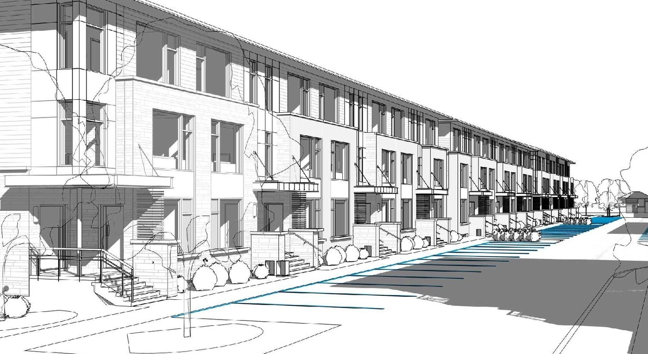 Rendering of building from page 3 of the file '2022-06-14 - Design Brief - D02-02-23-0055'