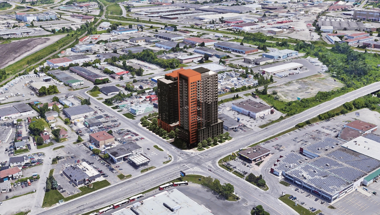 Rendering of building from page 16 of the file '2024-07-23 - UDRP Design Brief - D02-02-23-0056'