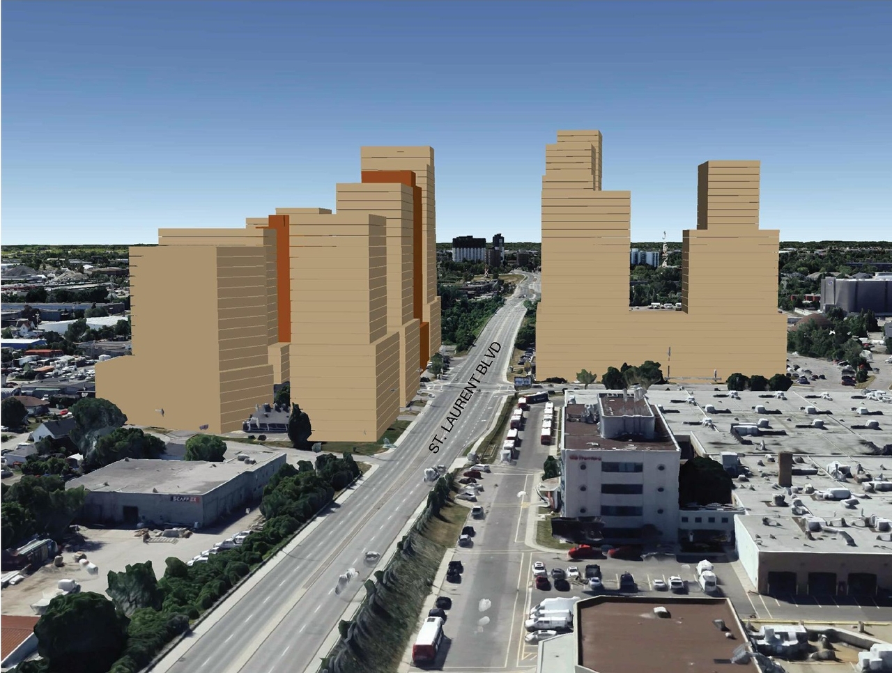 Rendering of building from page 7 of the file '2024-07-23 - UDRP Design Brief - D02-02-23-0056'