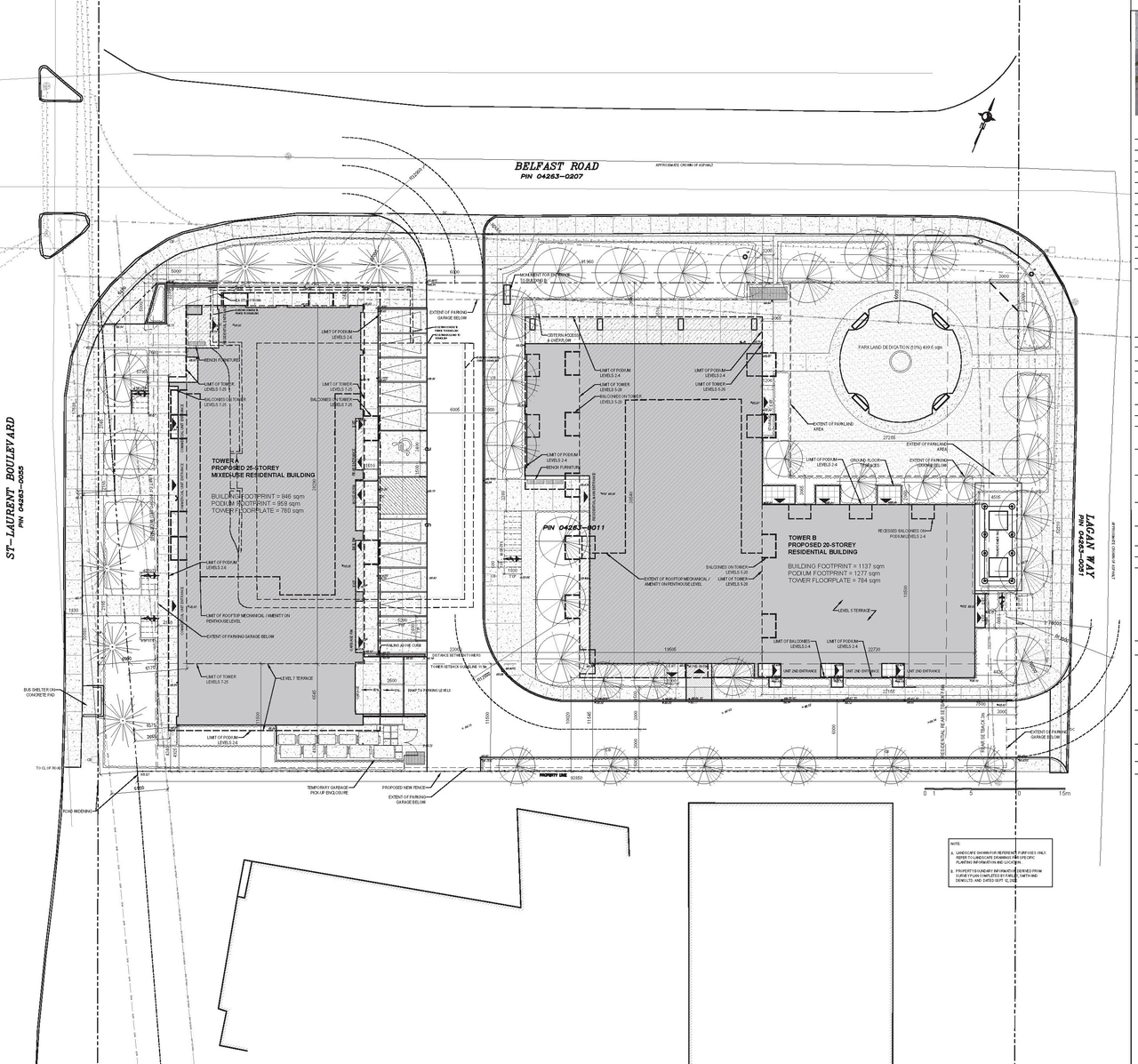Construction site plan for project from page 10 of the file '2026-03-26 - UDRP Presentation Drawing Set - D02-02-23-0056'
