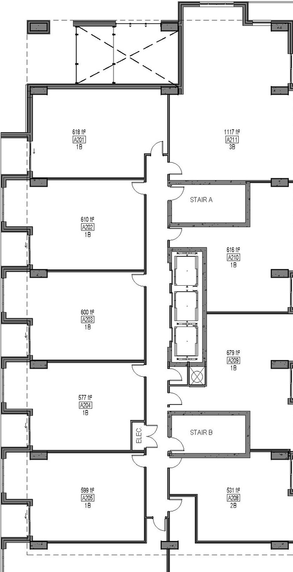 Floor plan for project from page 25 of the file '2026-03-26 - UDRP Presentation Drawing Set - D02-02-23-0056'