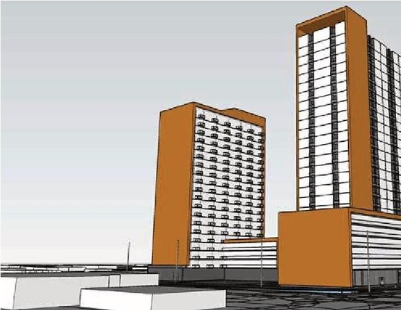 Rendering of building from page 9 of the file '2026-03-26 - UDRP Presentation Drawing Set - D02-02-23-0056'