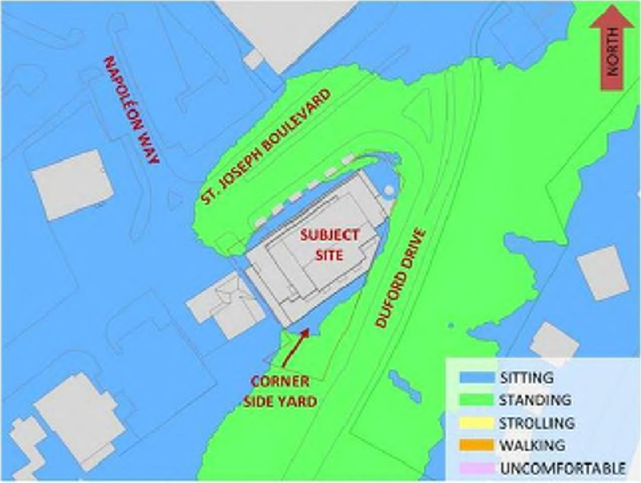 Construction site plan for project from page 35 of the file '2024-03-19 - Urban Design Review Panel Slide Deck - D02-02-23-0057'