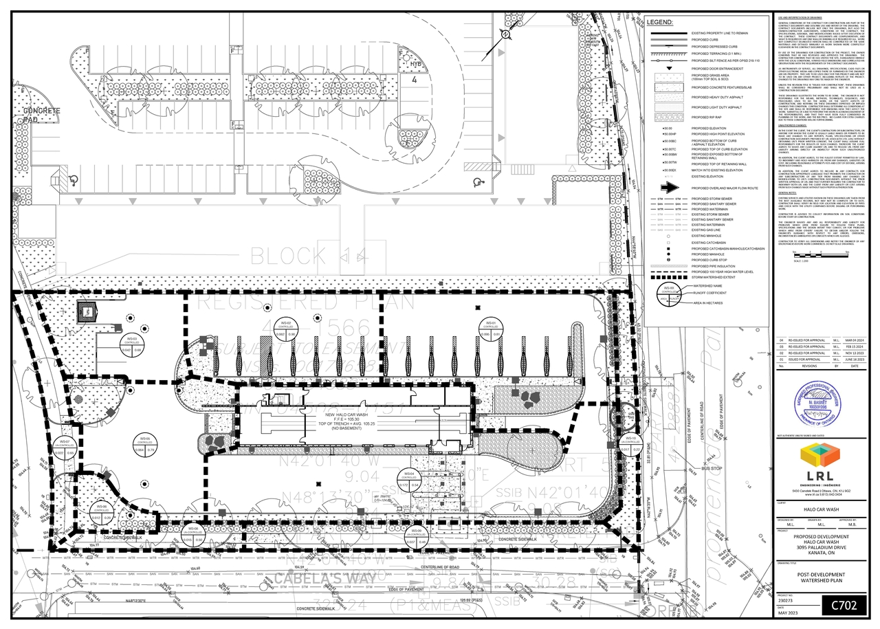 Construction site plan for project from page 10 of the file '2024-03-12 - Design Drawing Package -D02-02-23-0058'