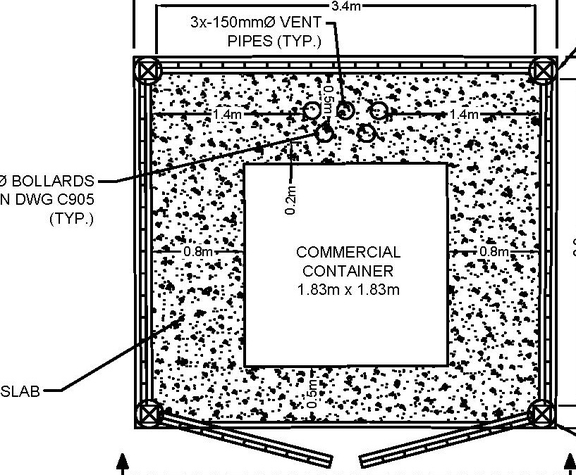 Construction site plan for project from page 11 of the file '2024-03-12 - Design Drawing Package -D02-02-23-0058'